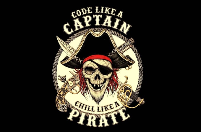 design high quality pirate logo  with satisfaction guarantee