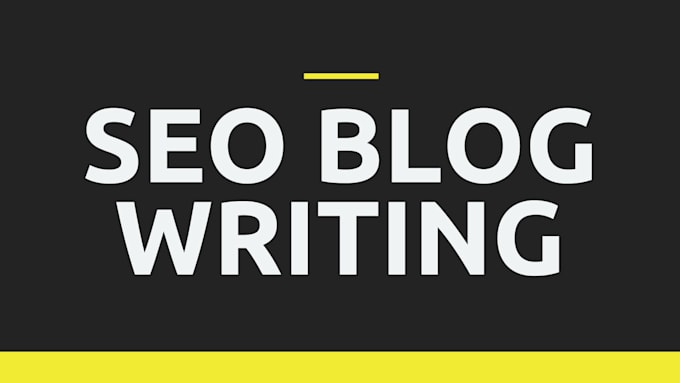 write SEO optimized blog posts and articles