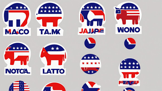 make political campaign election party logo design
