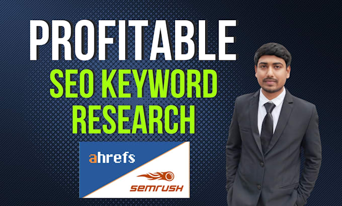 do semrush, ahrefs keyword research and seo audit report
