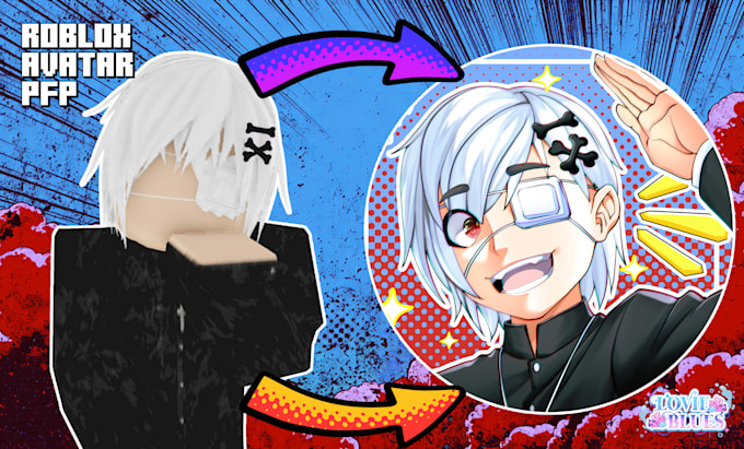Create cute anime profile picture art from your roblox avatar by Andi ...