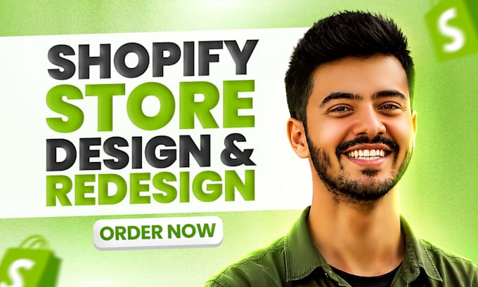 build design or redesign shopify website store and dropshipping store