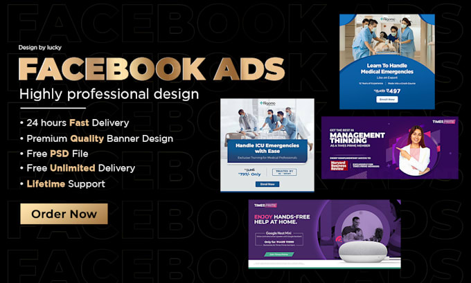 design high converting creative facebook ads