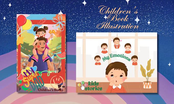 do design custom children book cover designs
