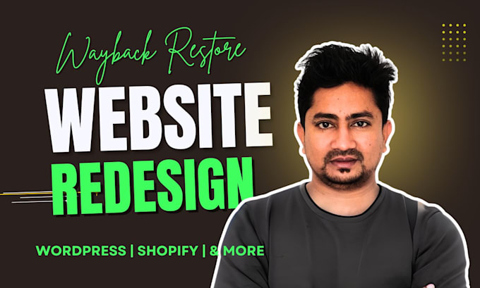 professionally restore and redesign your website from wayback machine