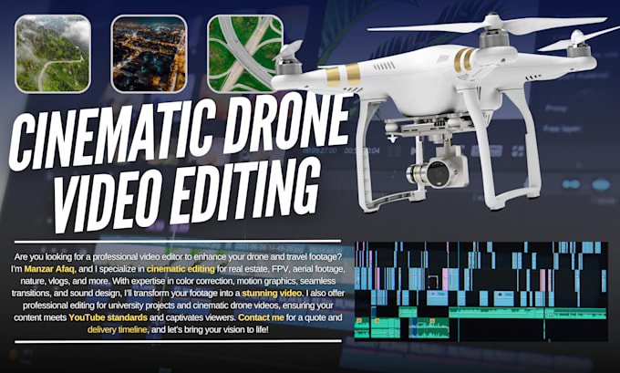 do cinematic drone video editing