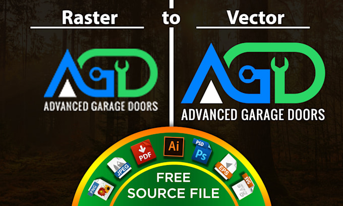 perfect logo vector tracing raster to vector conversion