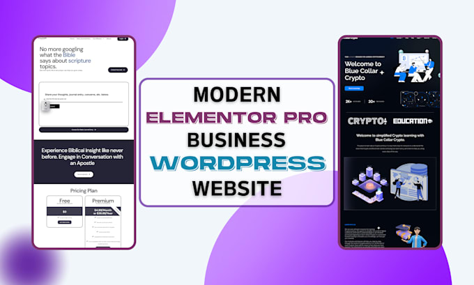 design modern business wordpress cleaning website, elementor pro developer