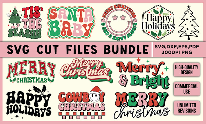 create unique svg cut files design bundle for etsy shop