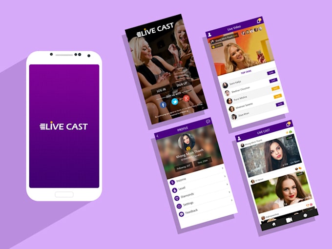 develop live streaming app, web ott platform, live tv and video site