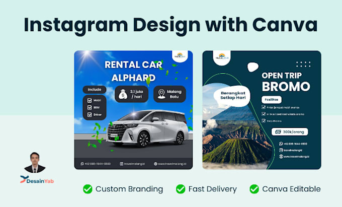 custom canva social media design