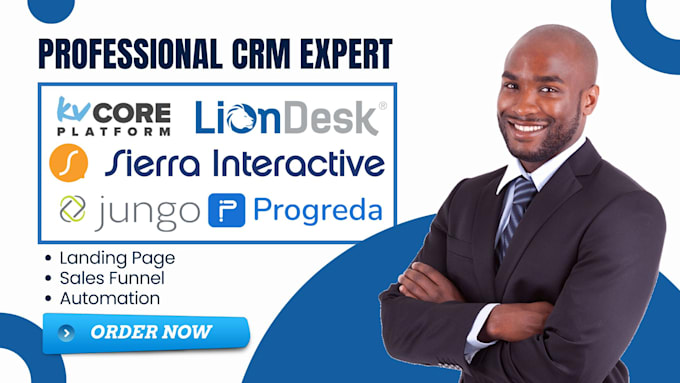 Setup progreda jungo crm sierra liondesk kvcore workflow pipedrive drip