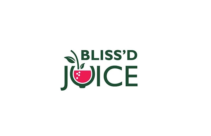 fresh vibrant juice bar logo design