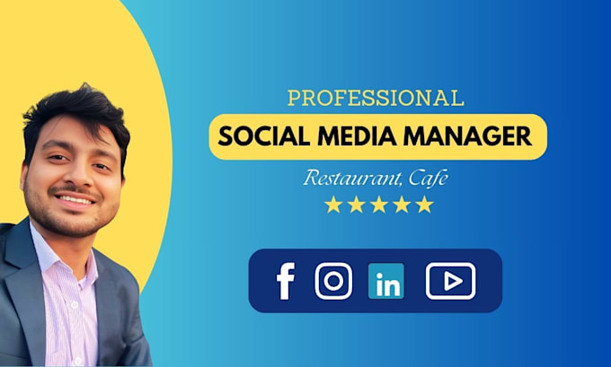 be your social media marketing manager for restaurant or cafe