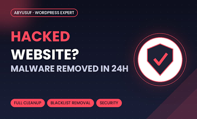 do wordpress malware removal, recover hacked website in 24 hours