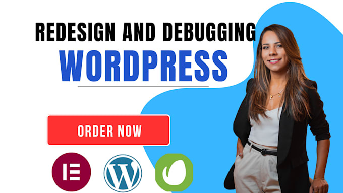 urgently redesign and customize wordpress fix elementor errors and debugging