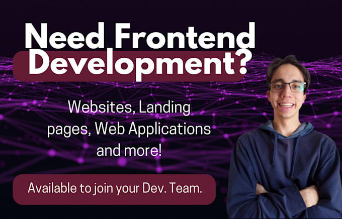 create frontend apps using react, nextjs, or angular