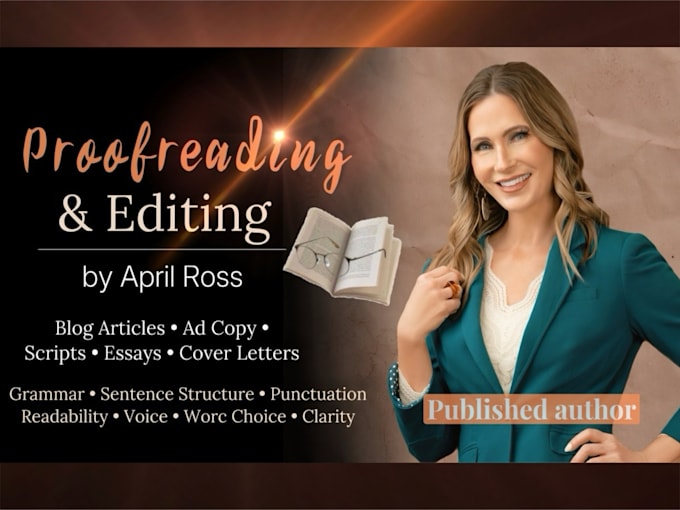 proofread and revise your script, blog article, or essay