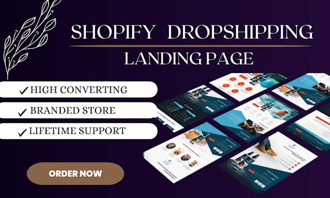 design professional shopify landing page website