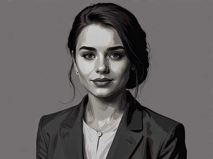 Design your portrait vector art illustration by Bricesearson | Fiverr