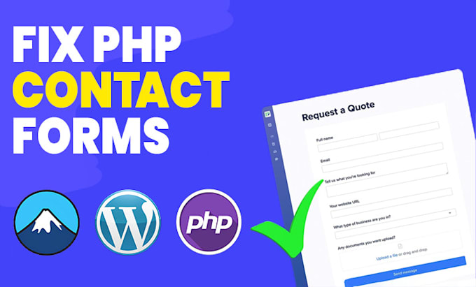 setup fix contact form errors bugs custom forms popups contact form7 wordpress