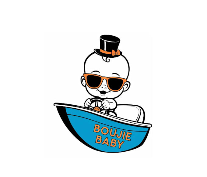 make enhance baby playful nautical logo for you