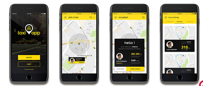 develop taxi booking app, booking app, ride sharing app, carpooling app