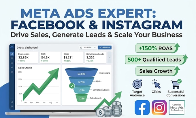 run meta facebook paid ads campaign for shopify ecommerce marketing