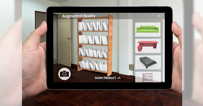 make augmented reality app, shopping retail ar app, home interior design ar app