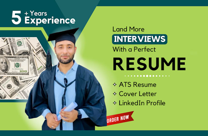 design ats CV, professional resume, cover letter and linkedin optimization
