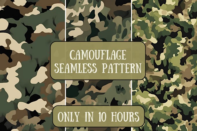 create camouflage pattern design for print