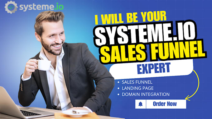 create systeme io,  landing page, systeme io sales funnel,systemeio automation