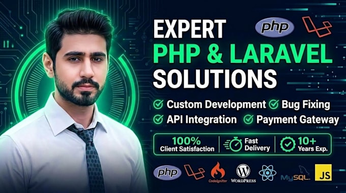 your expert laravel and PHP web developer