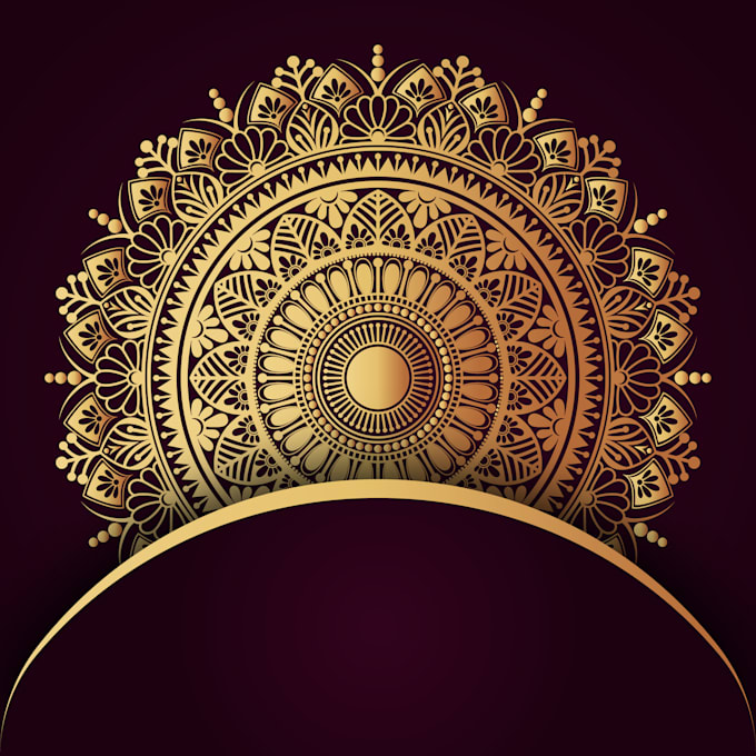 create a luxury pattern mandala logo design for you