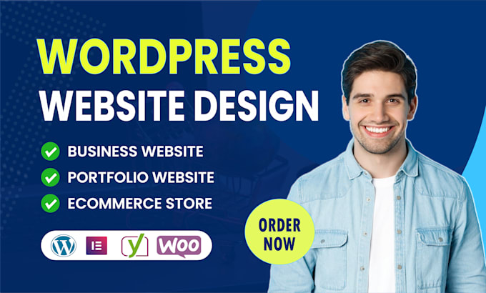 design or redesign a modern responsive wordpress website