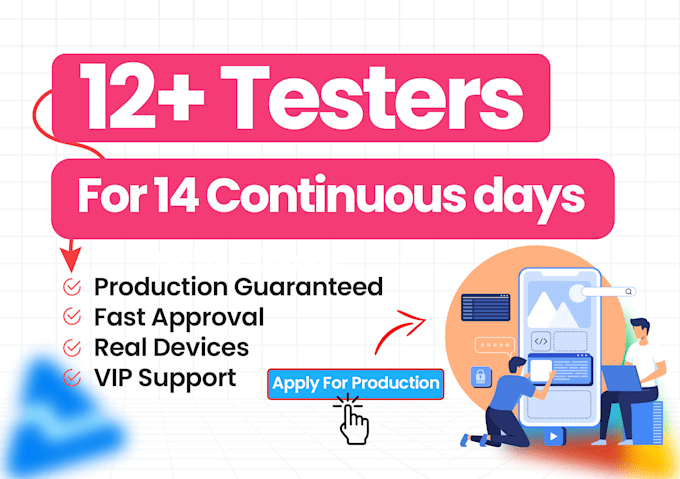 provide 12 testers or 20 testers for google play console closed testing