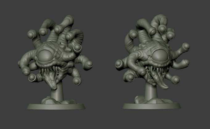 sculp figures, miniatures, props for 3d printing