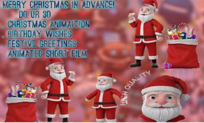 make amazing christmas animation video