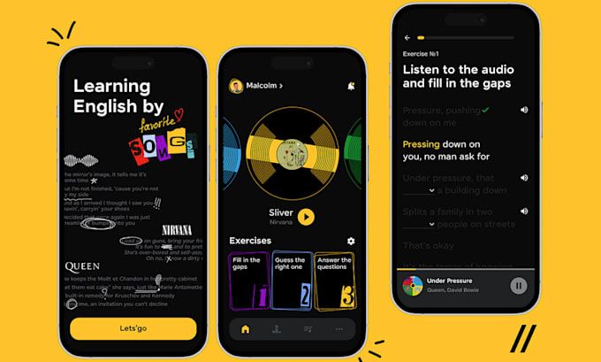 design and develop language learning app, e learning app and translator app