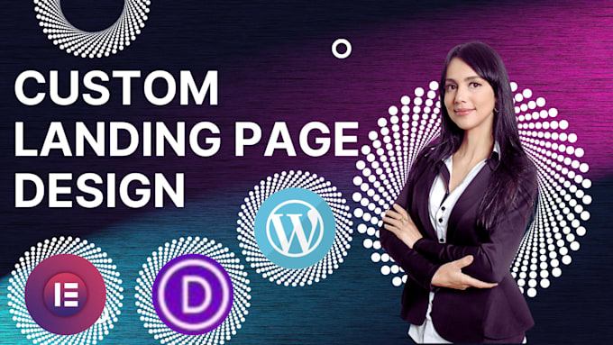 make professional custom landing page for wordpress