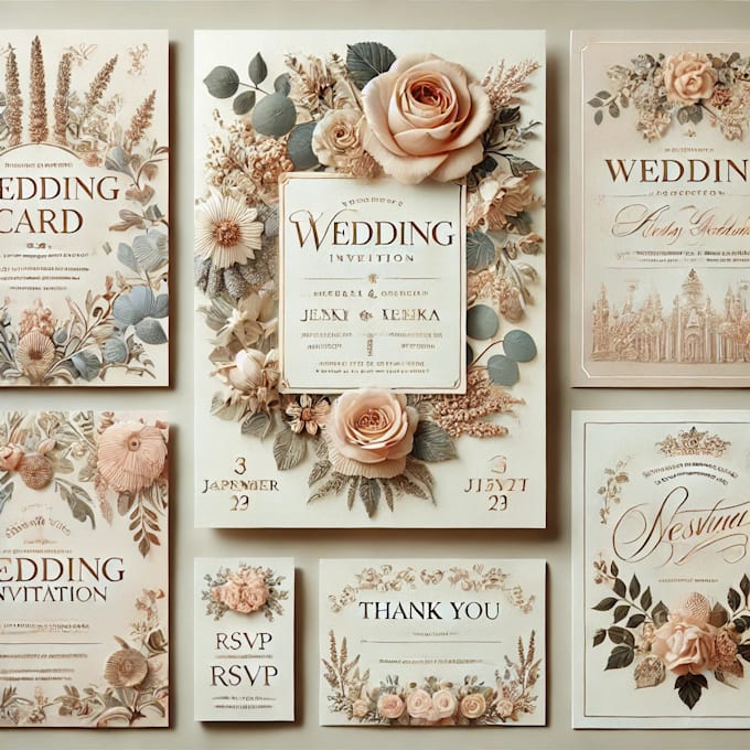 custom wedding card designs elegant and unique invitations