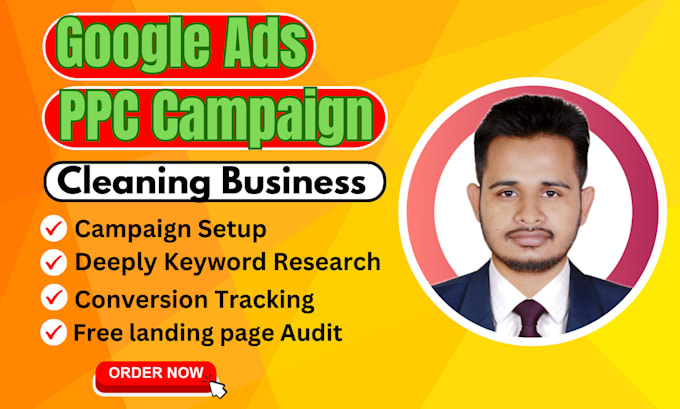 run google ads for usa local cleaning business