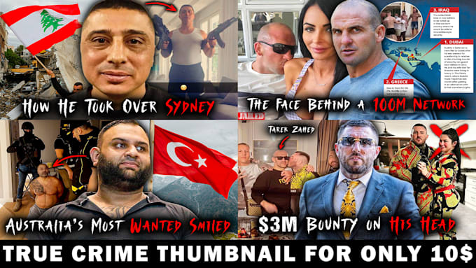create true crime documentary thumbnails
