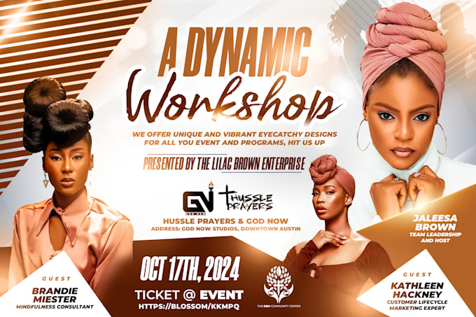 create amazing church, book release, event flyer design