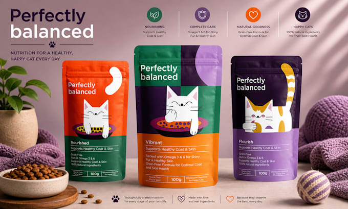 do premium label, box package and pouch bag design for brand
