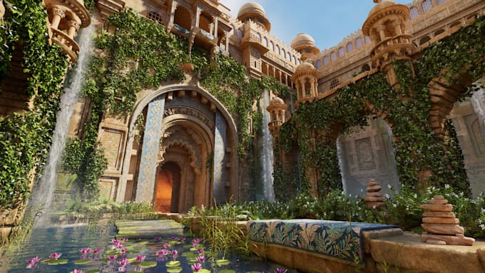 design 3d game environment, 3d metaverse, 3d level deign in unreal engine, unity