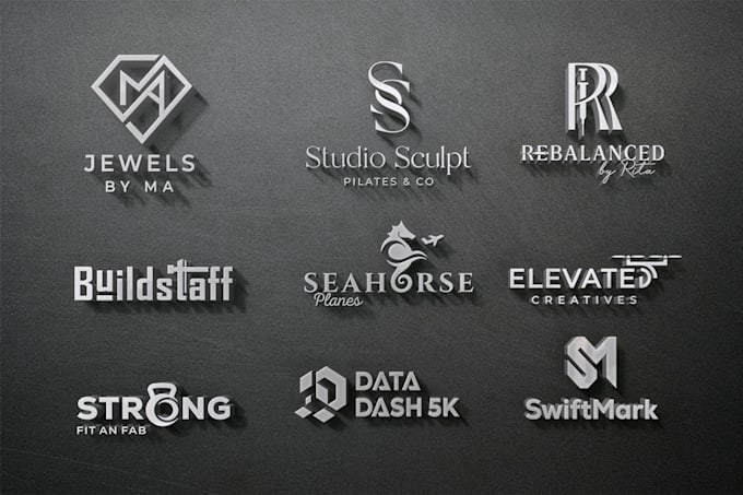design construction, mechanical, builders, transport and companies logo