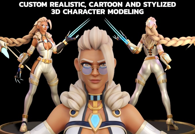 3d realistic character modeling stylized 3d game character rigging unreal engine