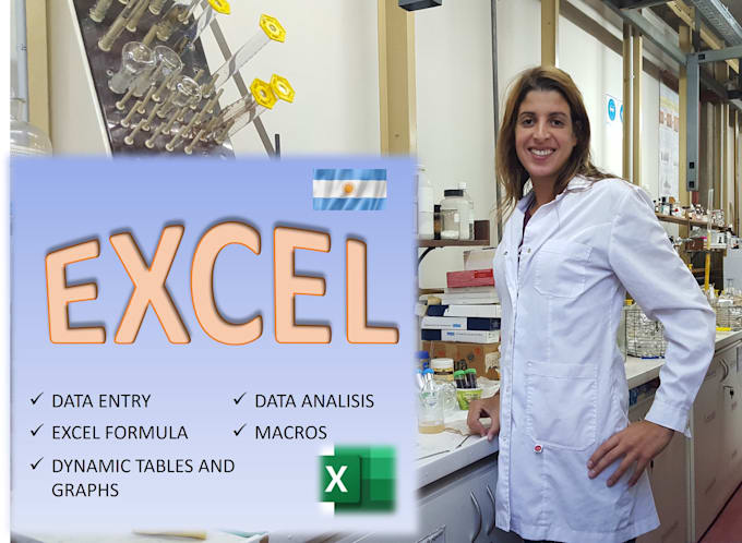 haré trabajos de excel con fórmulas, gráficos y tablas