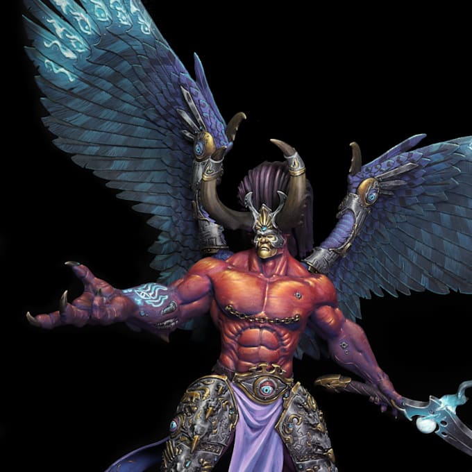 paint miniatures up to display standard